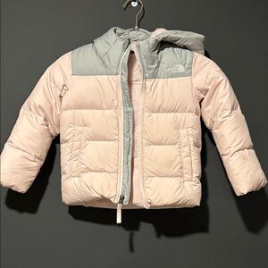 The North Face Toddler Light Pink and Gray Jacket